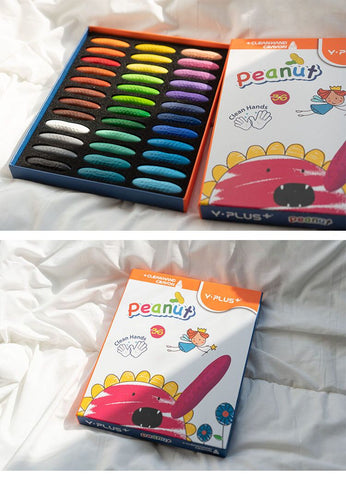 Hot Sale 12/24/36 Colors Peanut Crayons For Toddler Baby Non-toxic Safe  Palm Grip Washable Crayons - Buy Washable Crayons,Peanut Crayons,Mini  Crayon