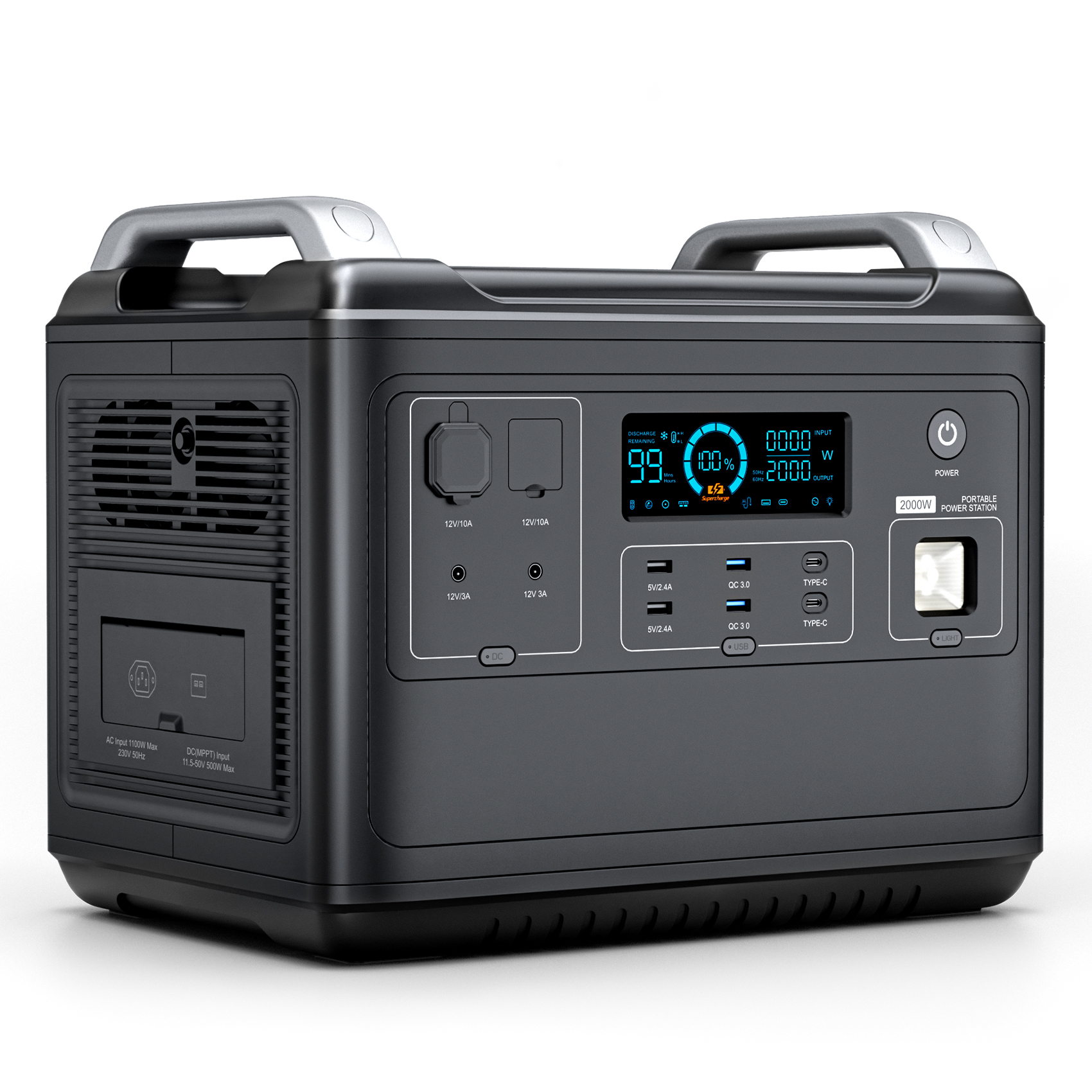Portable Power Station 300W/110V, VDL PS0300 Solar Generator 299Wh Backup  Lithium Battery Pure Sine Wave AC Outlet, Power Supply with LED Flashlight