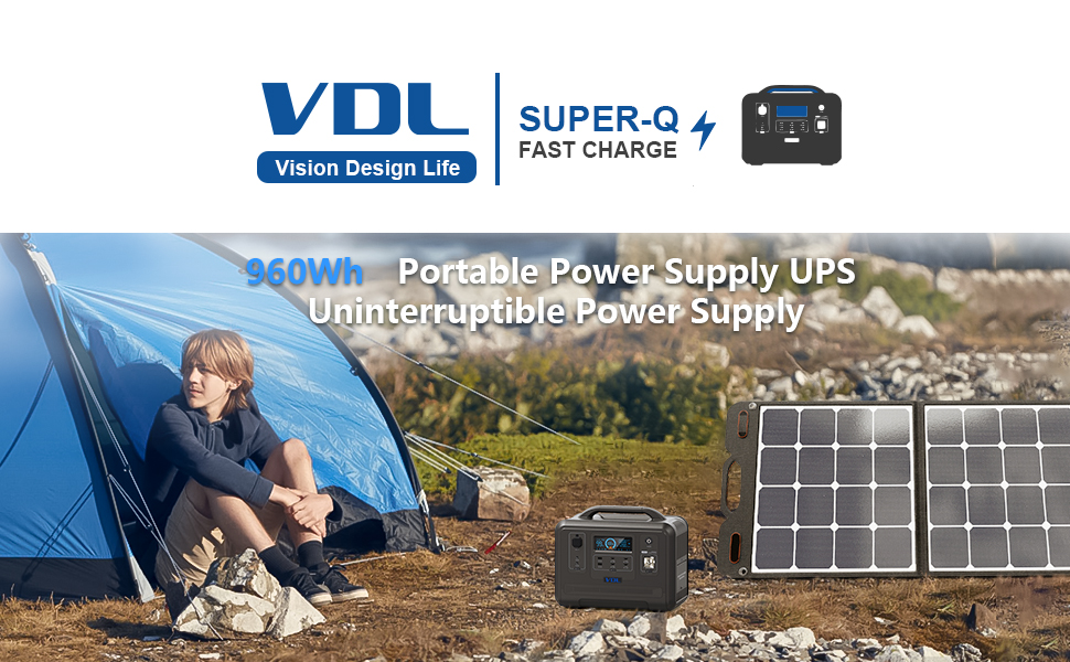 VDLPOWER HS1200 Portable Power Station 960Wh/1200W-VDLPOWER