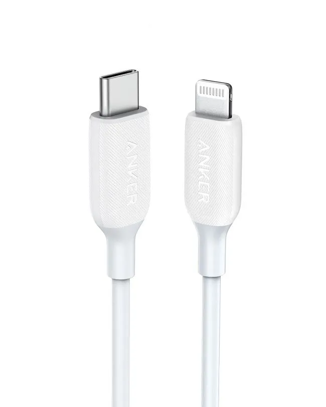 Кабель Anker PowerLine Select+ USB-C/apple Lightning (A8832) 0.9 м , шнур для быстрой зарядки телефонов айфон , планшетов и ноутбуков , белый