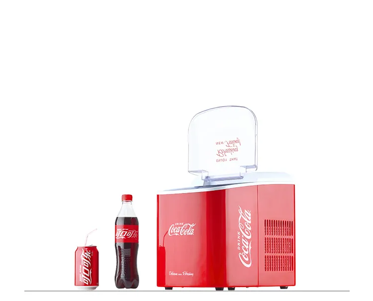 Портативный льдогенератор Coca-Cola RIC100, красный