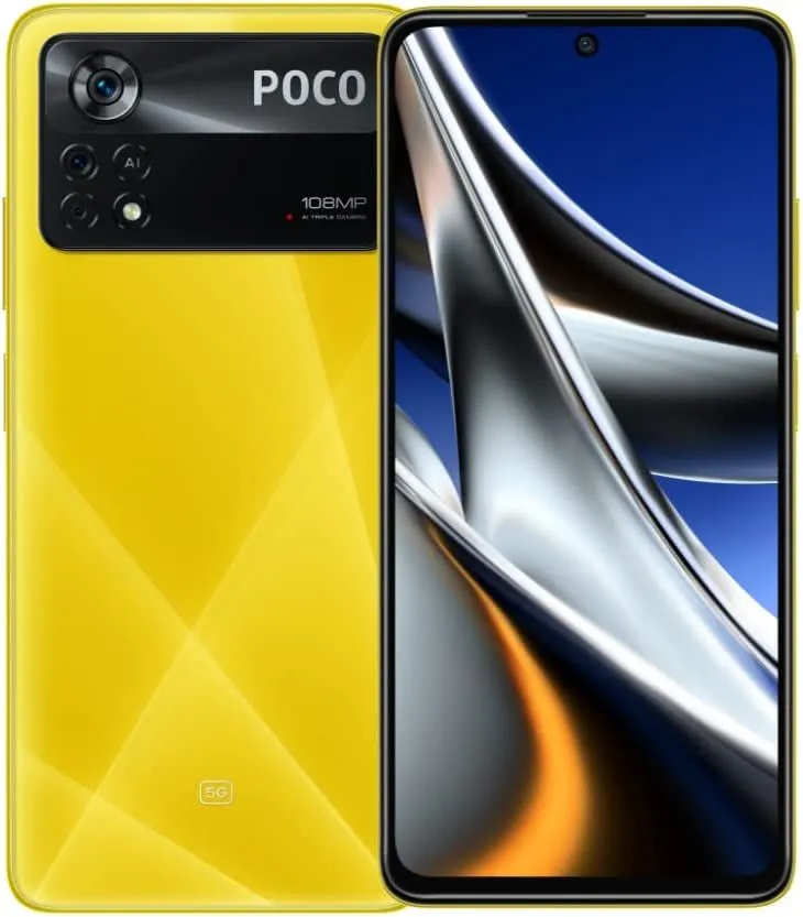 Смартфон Poco X4 Pro с поддержкой 5G 6/128 ГБ, желтый