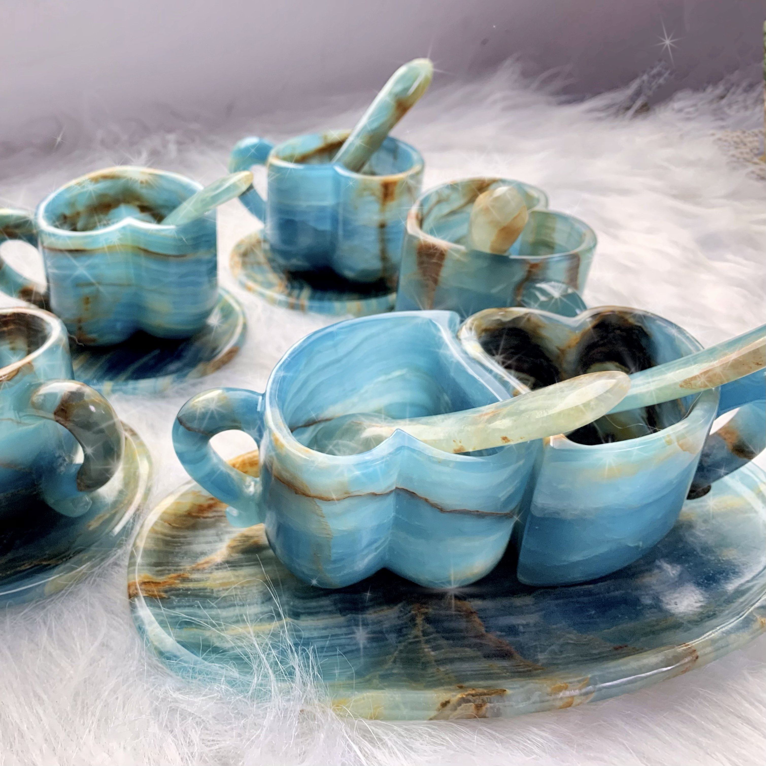 Blue Onyx Heart Mug/Cup