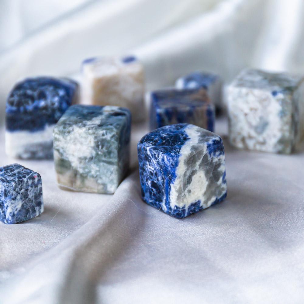 Blue Sodalite cube