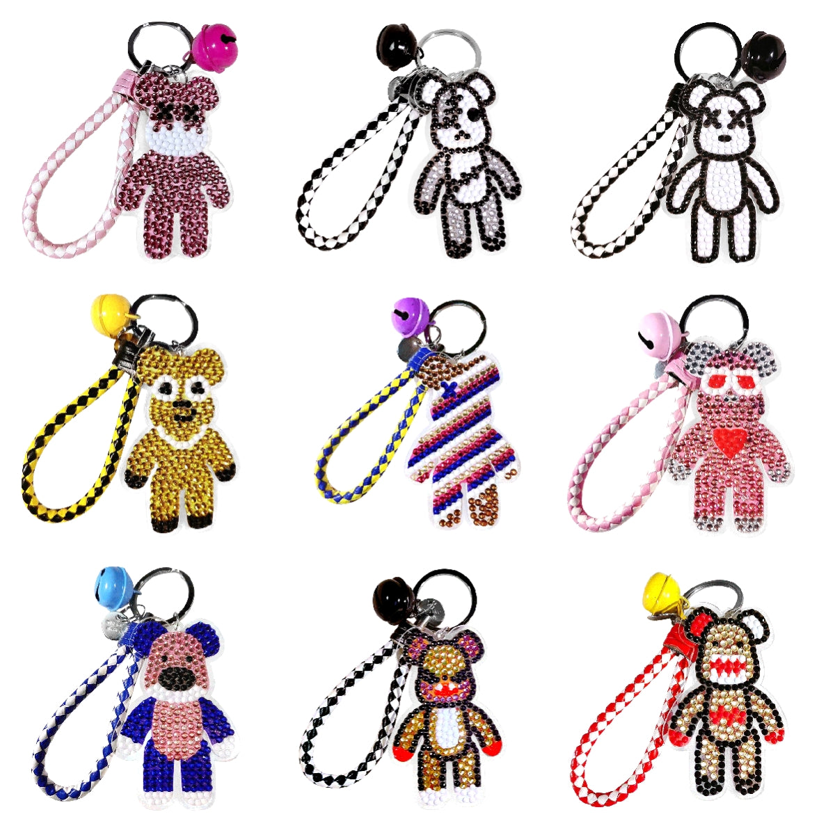 DIY Diamond Painting Keychain Bearbrick