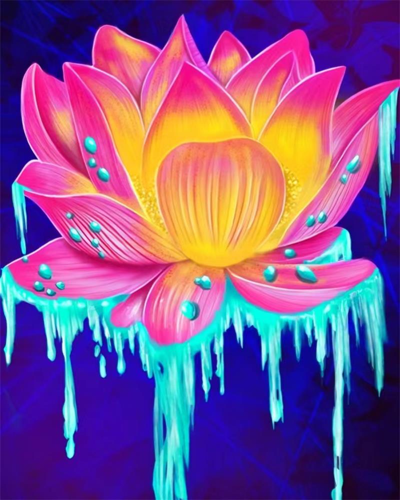 Diamond Painting - Wonderful lotus