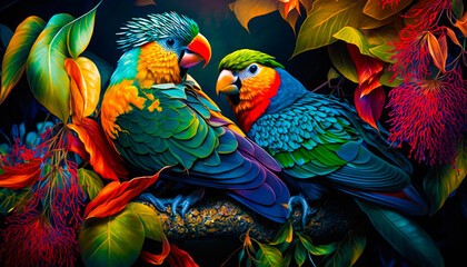 Diamond Painting - Colorful Parrot