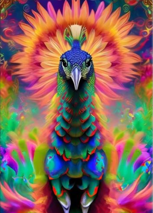 Diamond Painting - Peacock king