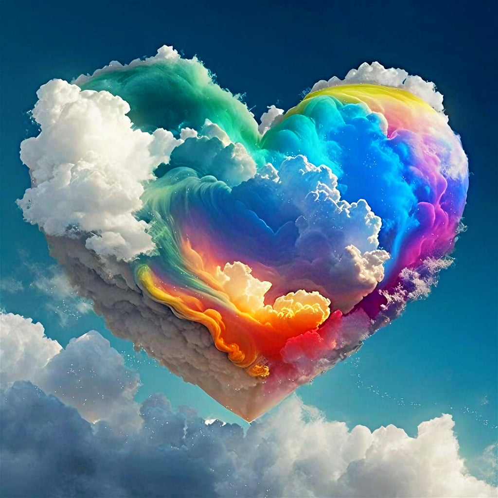 Diamond Painting  -  Love clouds