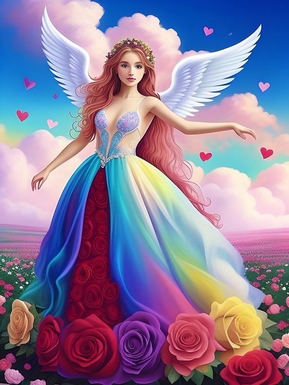 Diamond Painting Rose angel