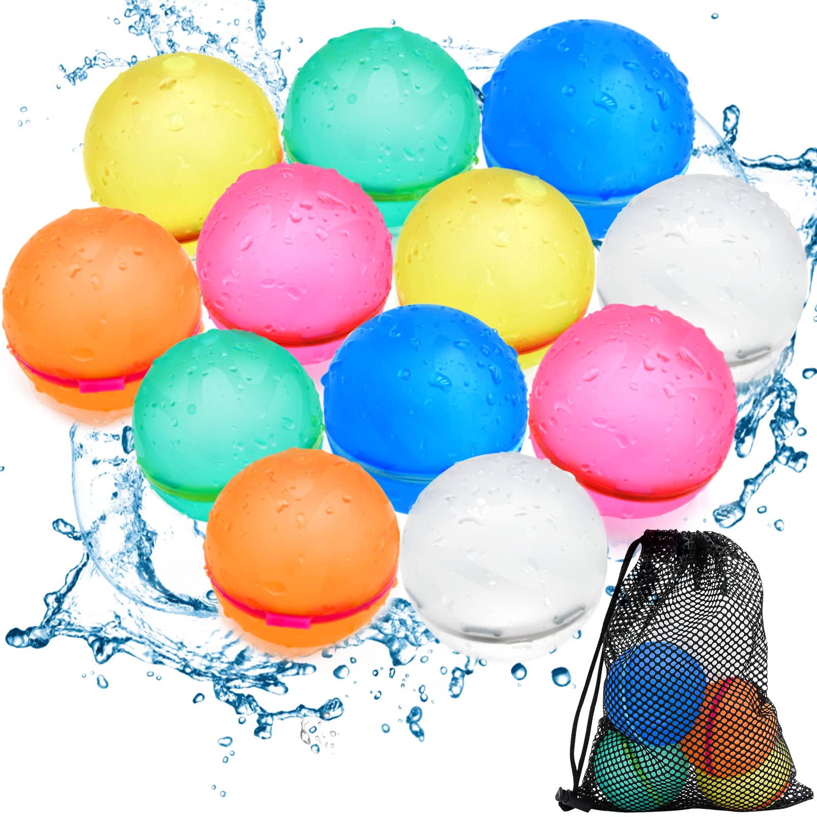 Reusable Water Bomb Balloons for Kids Adults Outdoor Activities Water Games Party Supplies