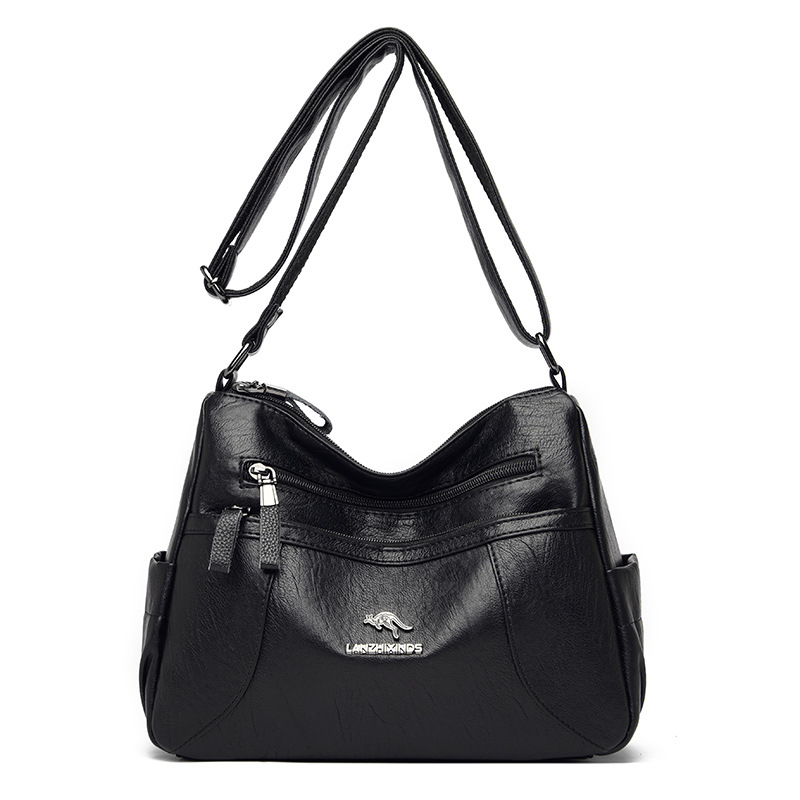 ÚJ - Női puha borjúbőr válltáska