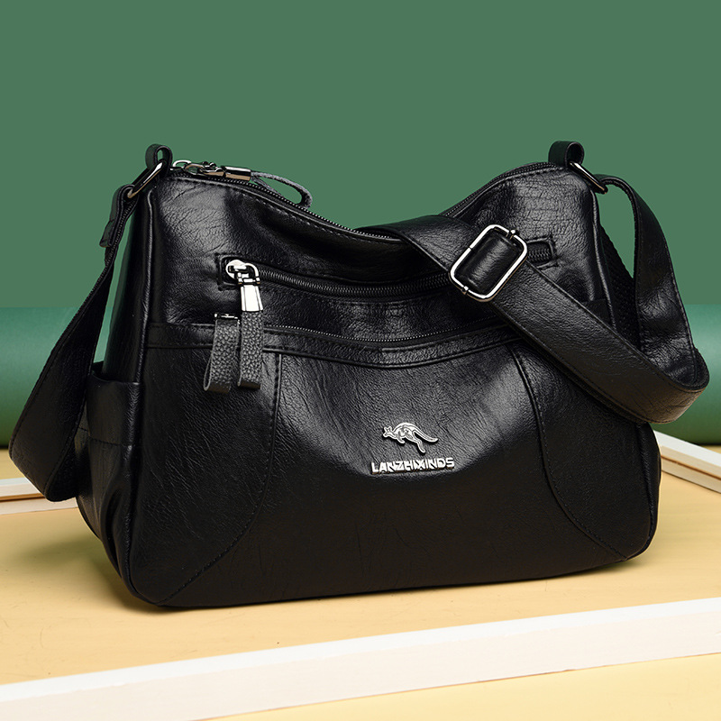 ÚJ - Női puha borjúbőr válltáska