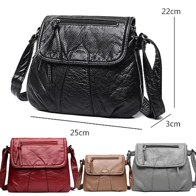 👜👜Új divatos puha bőr válltáska