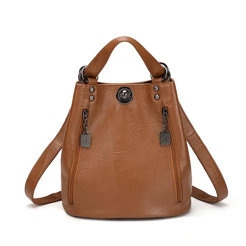 Stílusos bőr válltáska hátizsák