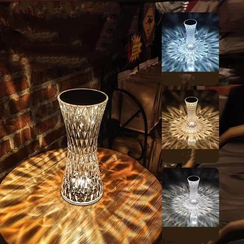 Crystal Table Lamp Lamp with Touch Control