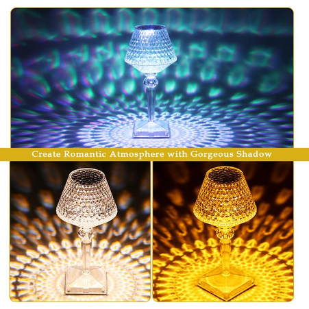 Crystal Diamond Table Lamp