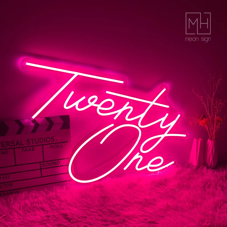 Twenty One LED Neon Sign-MHneonsign