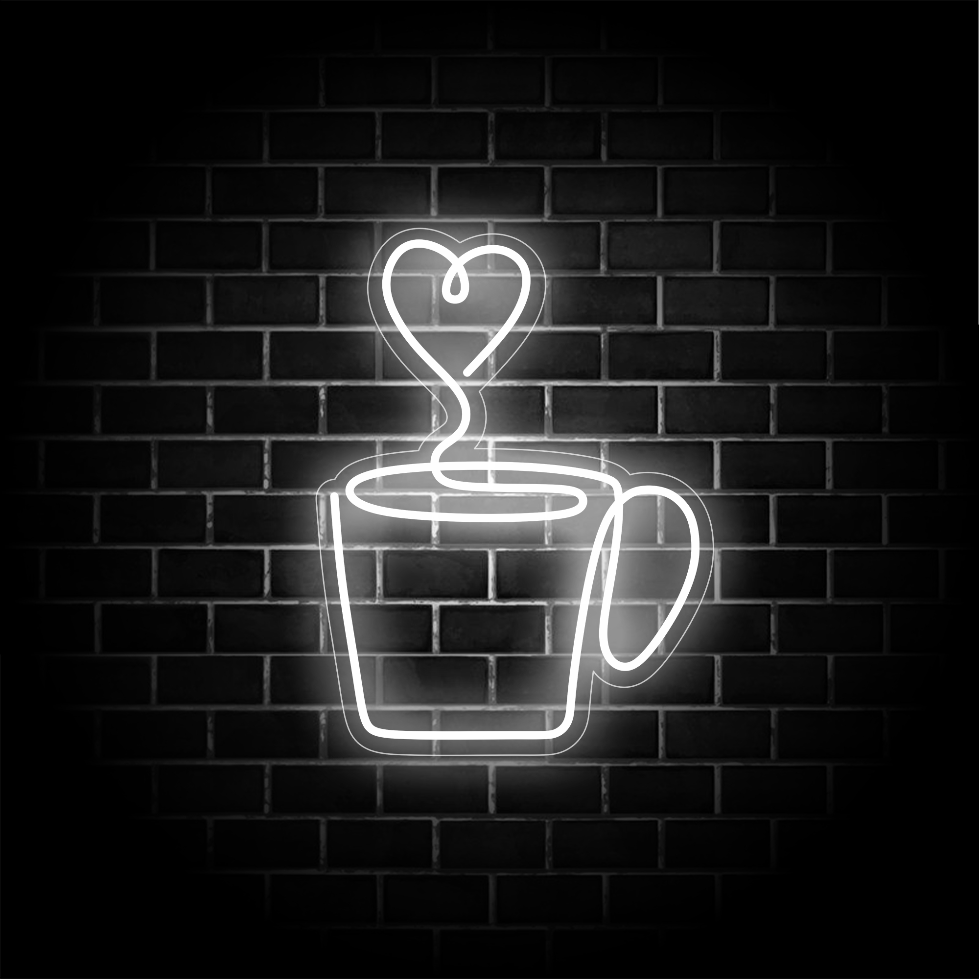Coffee Heart Neon Sign-MHneonsign