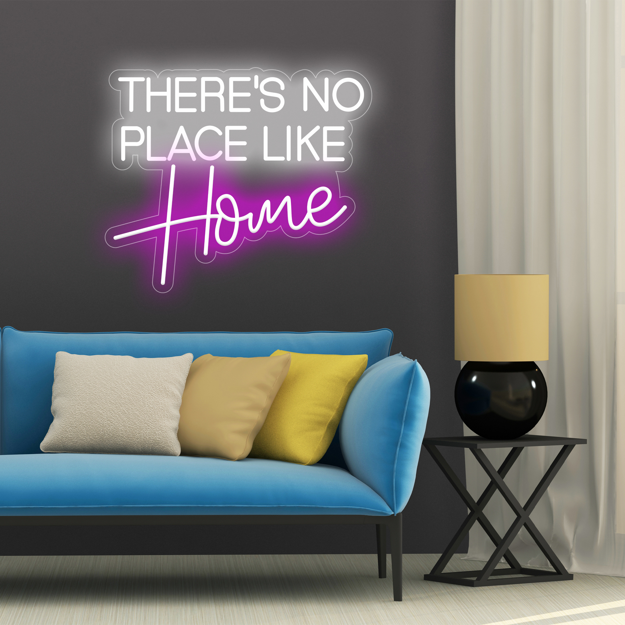 There's no place like home - Neon Sign-MHneonsign