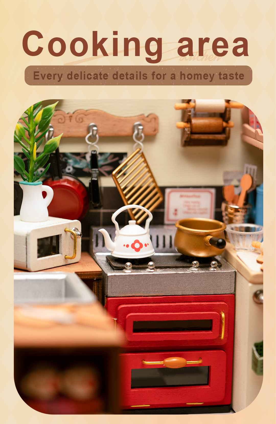 Rolife DIY Miniature House - Cozy Kitchen DG159