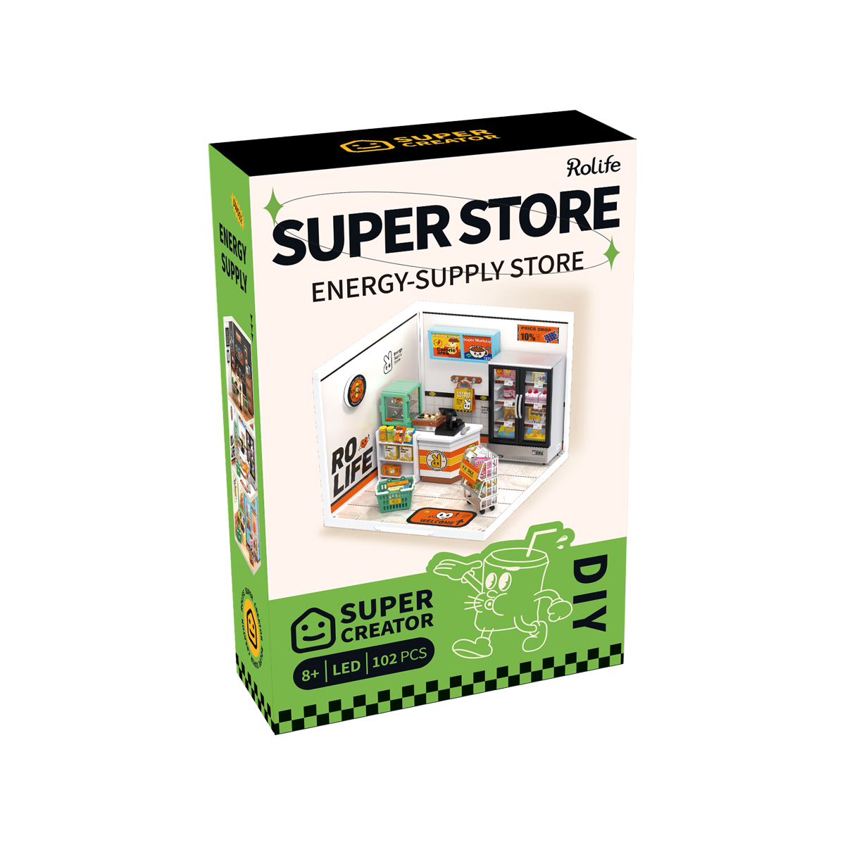 Rolife Plastic Miniature House - Energy Supply Store DW002 - Rolife