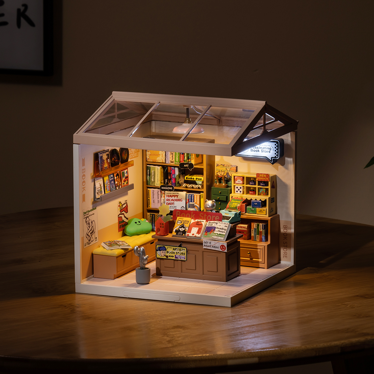 Rolife Miniature Dollhouse Wooden DIY Dollhouse Kit Kevin's Studio
