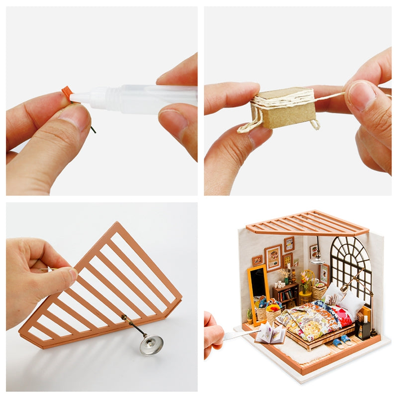 Rolife DIY Miniature Dollhouse - Alice��s Dreamy Bedroom DG107