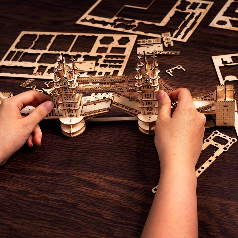 Rolife Modern 3D Wooden Puzzle - Tower Bridge Architecture TG412 - Rolife