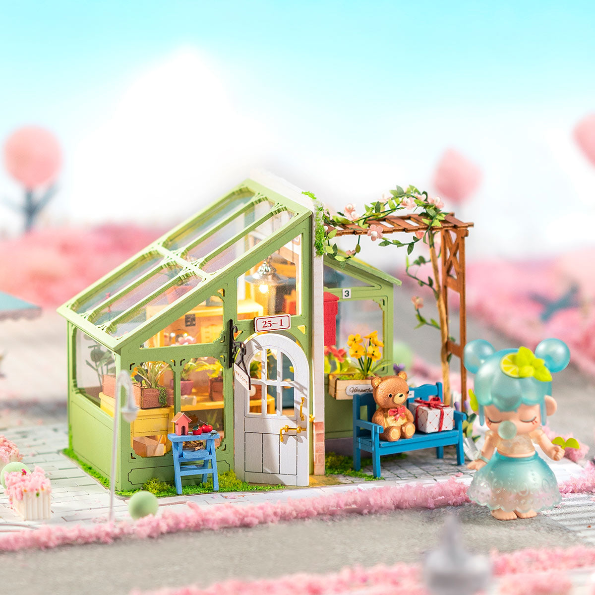 Rolife  DIY Miniature Dollhouse Spring Encounter Flowers DG154