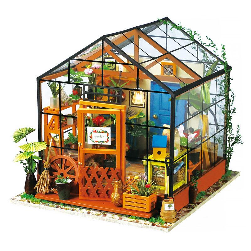Rolife 3D DIY Maison De Poupées en Bois avec Lumières Miniature Artisanat House Modèle Cadeaux pour Filles-Top Jouets pour Enfants Alices Dreamy Bedroom