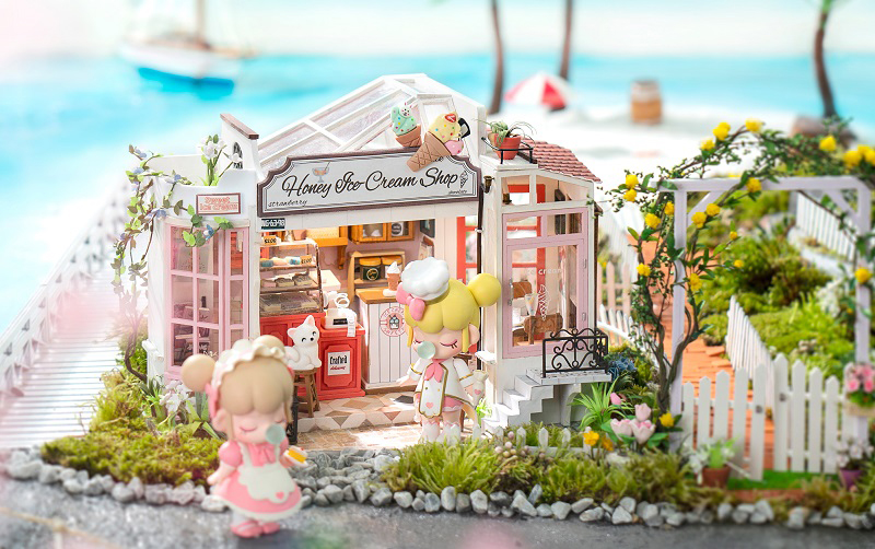 Rolife Maison Miniature Bricolage Maison de Jouets D'enfance - Maison de  Poupée - Puzzle 3D en Bois - DÉcoration Cadeau Personnalisé(DS027)