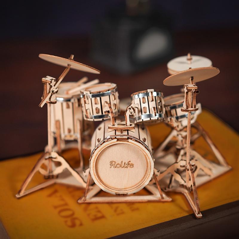 Rolife Drum kit TG409 3D Wooden Puzzle