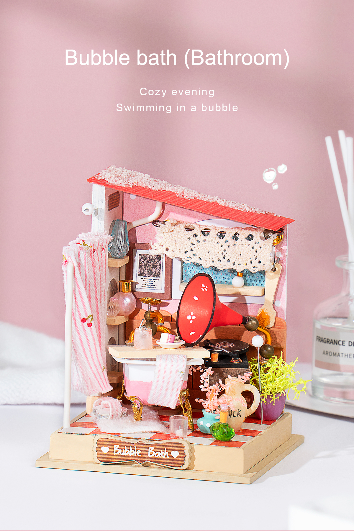 Rolife DIY Miniature Dollhouse - Bubble bath (Bathroom) DS018