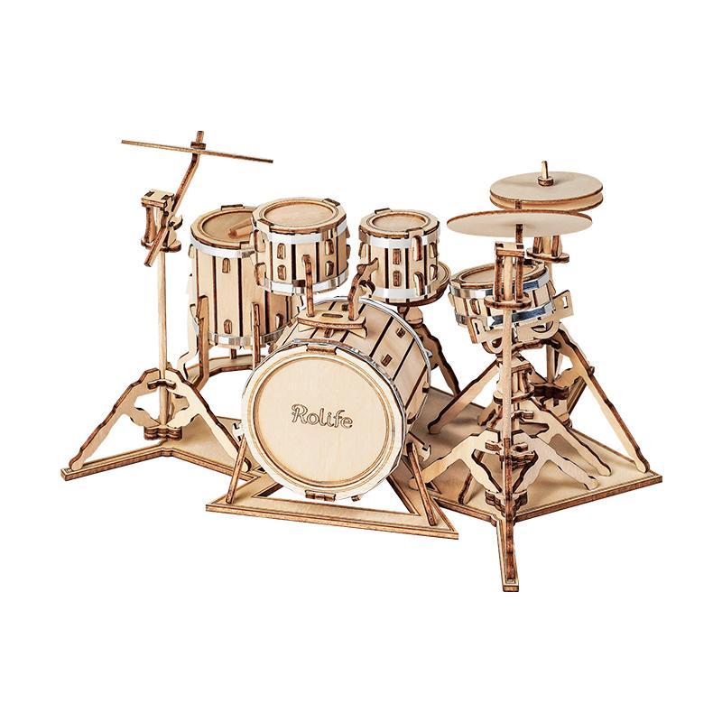 Rolife Modern 3D Wooden Puzzle - Drum kit TG409 - Rolife