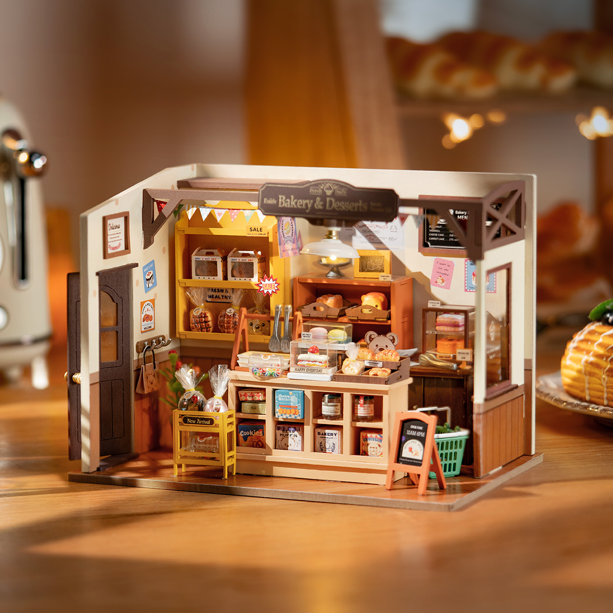 Vitrine pour Robotime/Rolife DIY Miniatures Dollhouse DF01M Housse