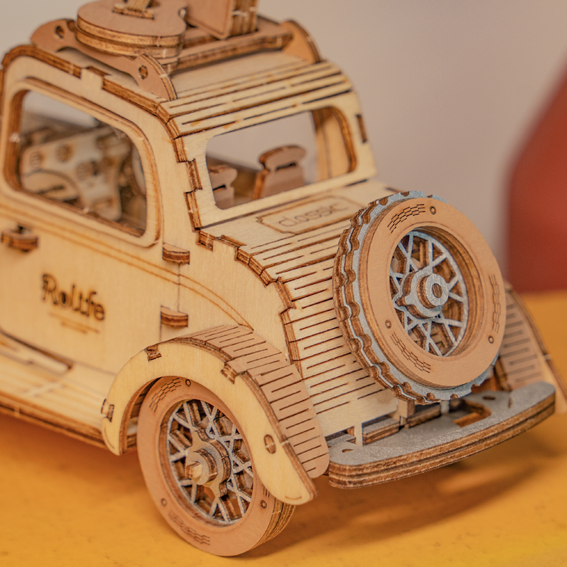 Rolife Modern 3D Wooden Puzzle - Vintage Car TG504 - Rolife