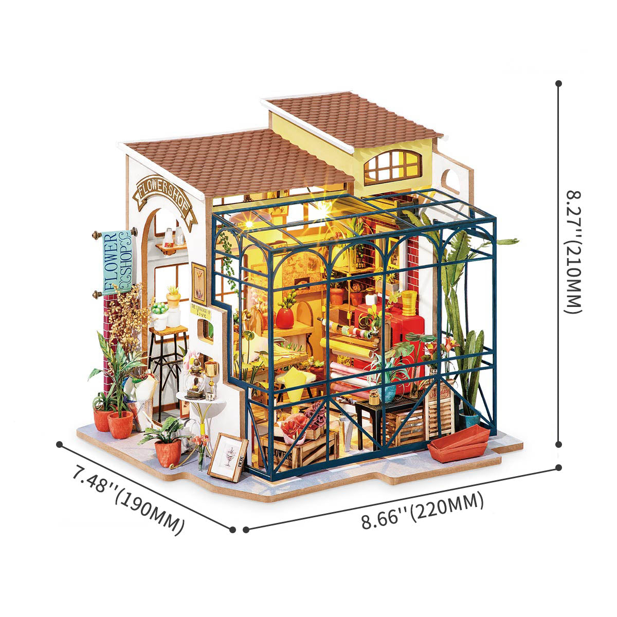 Rolife DIY Miniature Dollhouse - Emily's Flower Shop DG145