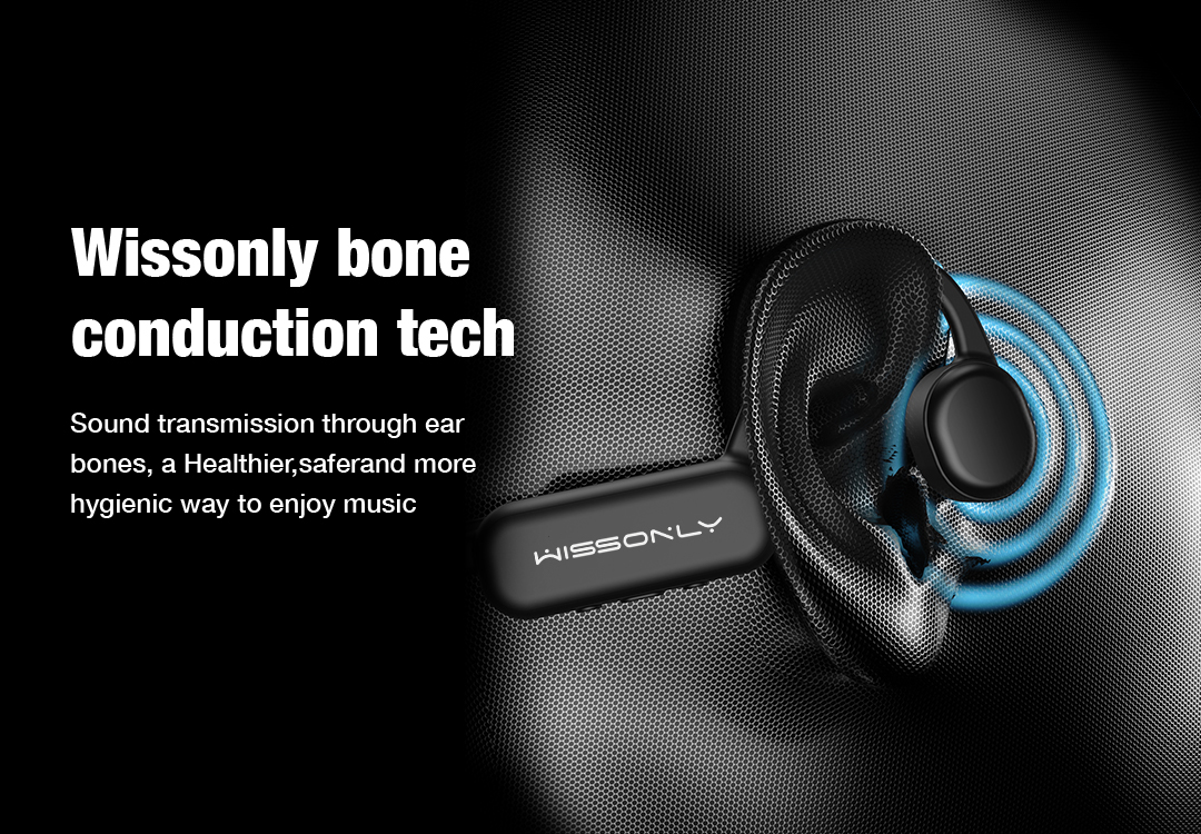 wissonly sports headphones with bone conduction technology