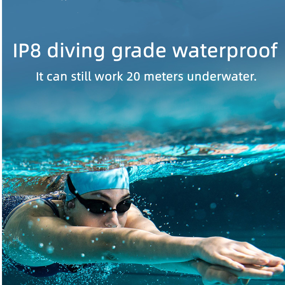 Wissonly Hi Runner Wireless Bluetooth Bone Conduction Headphones,IPX8 Waterproof,32G Built-in Memory