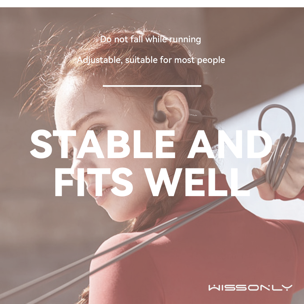 Best Headphone for runners in 2023-Wissonly Wireless Bone Conduction Headphones for Running 