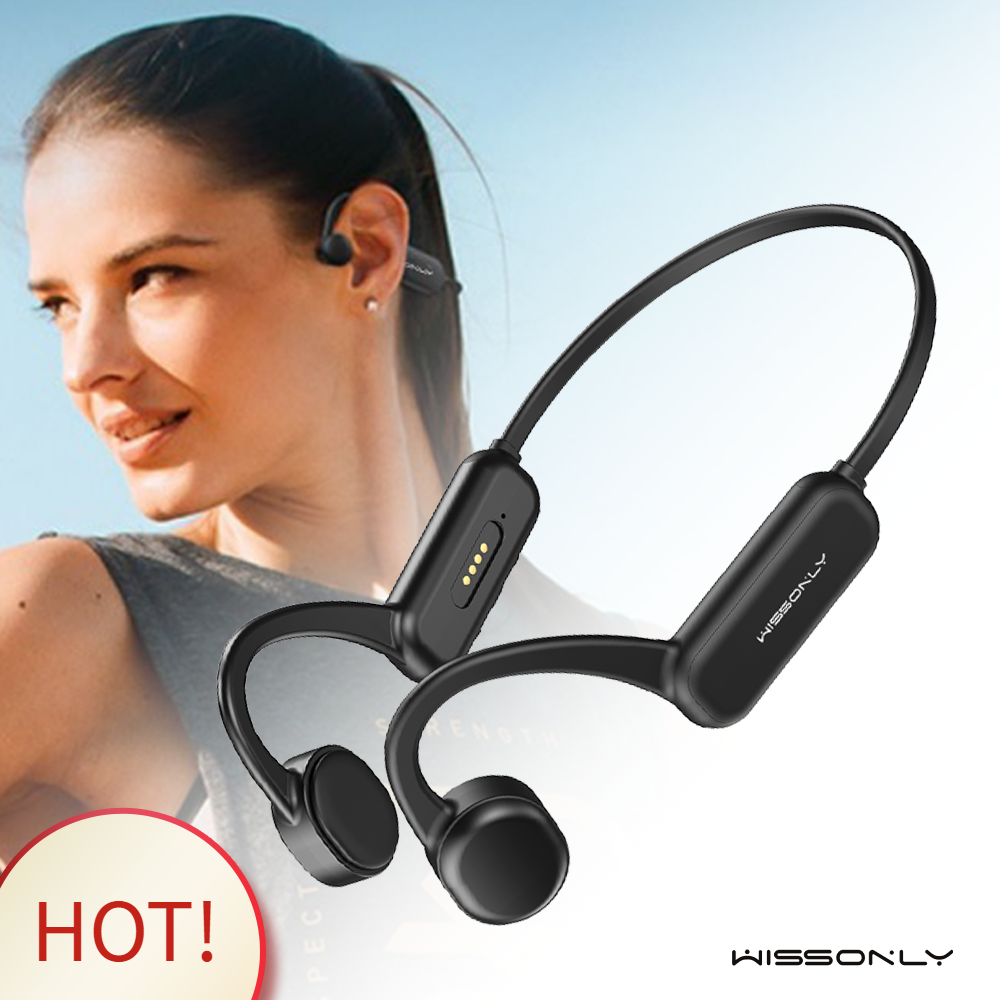 Best Wireless Bone Conduction Earphones for Jogging -Wissonly Hi Runner Bluetooth Walking Headphones 