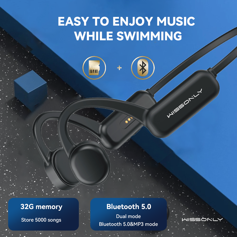Top Bone Conduction Headphones swimmingWissonly Waterproof Headphone