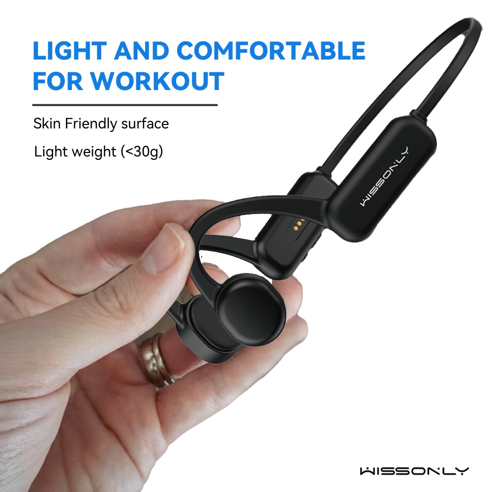 Best Wireless Earbuds for Sports in 2023-Wissonly Hi Runner Bluetooth Bone Conduction Earphones for Sport
