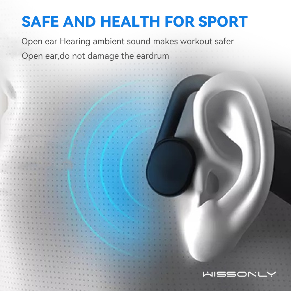 Best Wireless Earbuds for Sports in 2023-Wissonly Hi Runner Bluetooth Bone Conduction Earphones for Sport