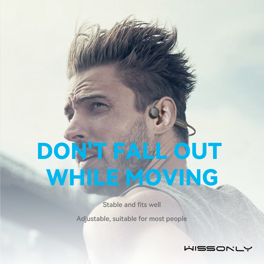 Best Sports Headphones for Cyclists-Wissonly Bone Conduction Headphones for Cycling