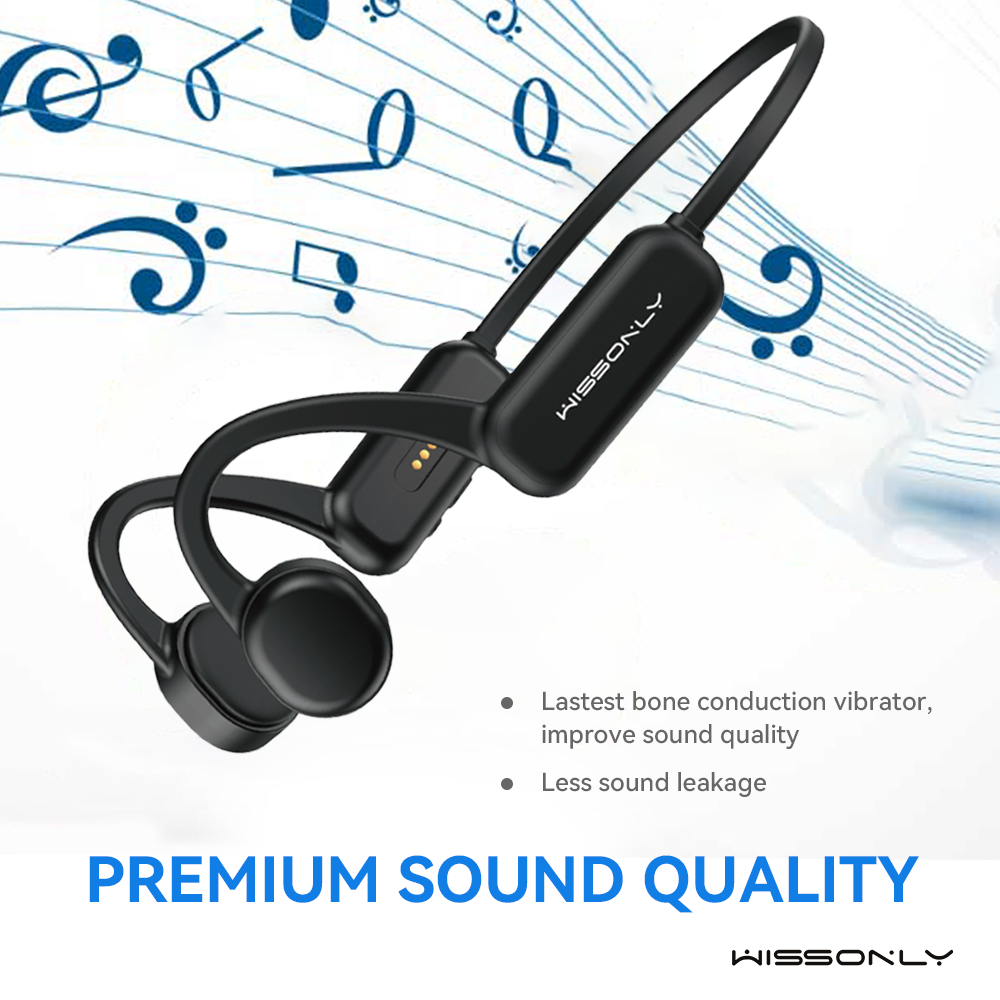 Best Sports Headphones for Cyclists-Wissonly Bone Conduction Headphones for Cycling