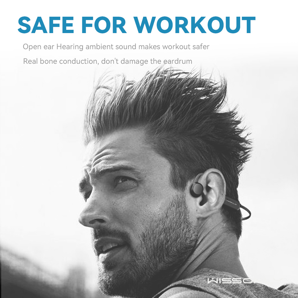 Best Over Ear Workout Headphones-Wissonly Wireless Bone Conduction Headphone for Working Out
