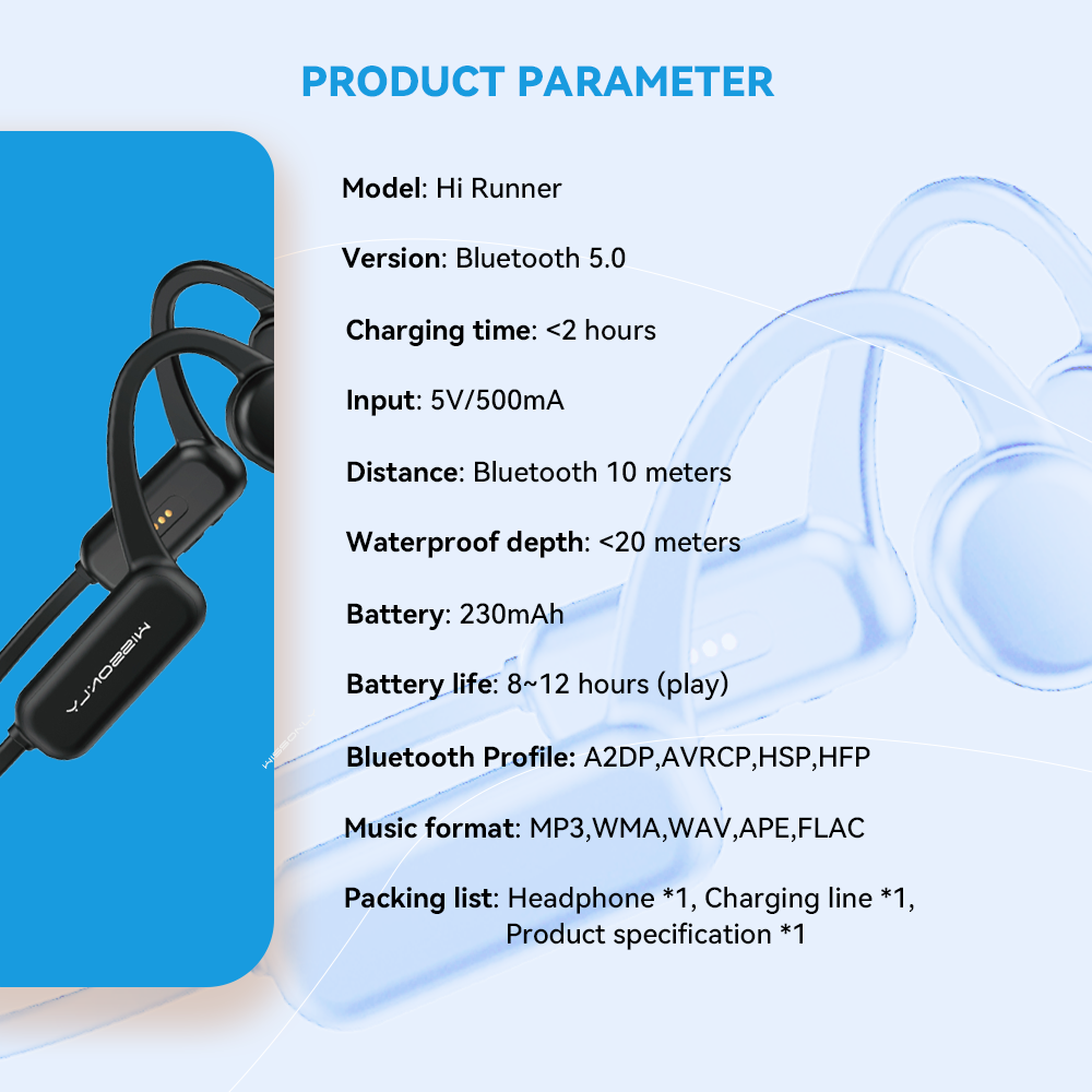 Best Over Ear Workout Headphones-Wissonly Wireless Bone Conduction Headphone for Working Out