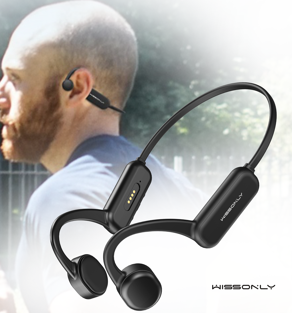 Best Sports Earbud for Small Ears-Wissonly Wireless Over Ear Bone Conduction Headphones for Workout